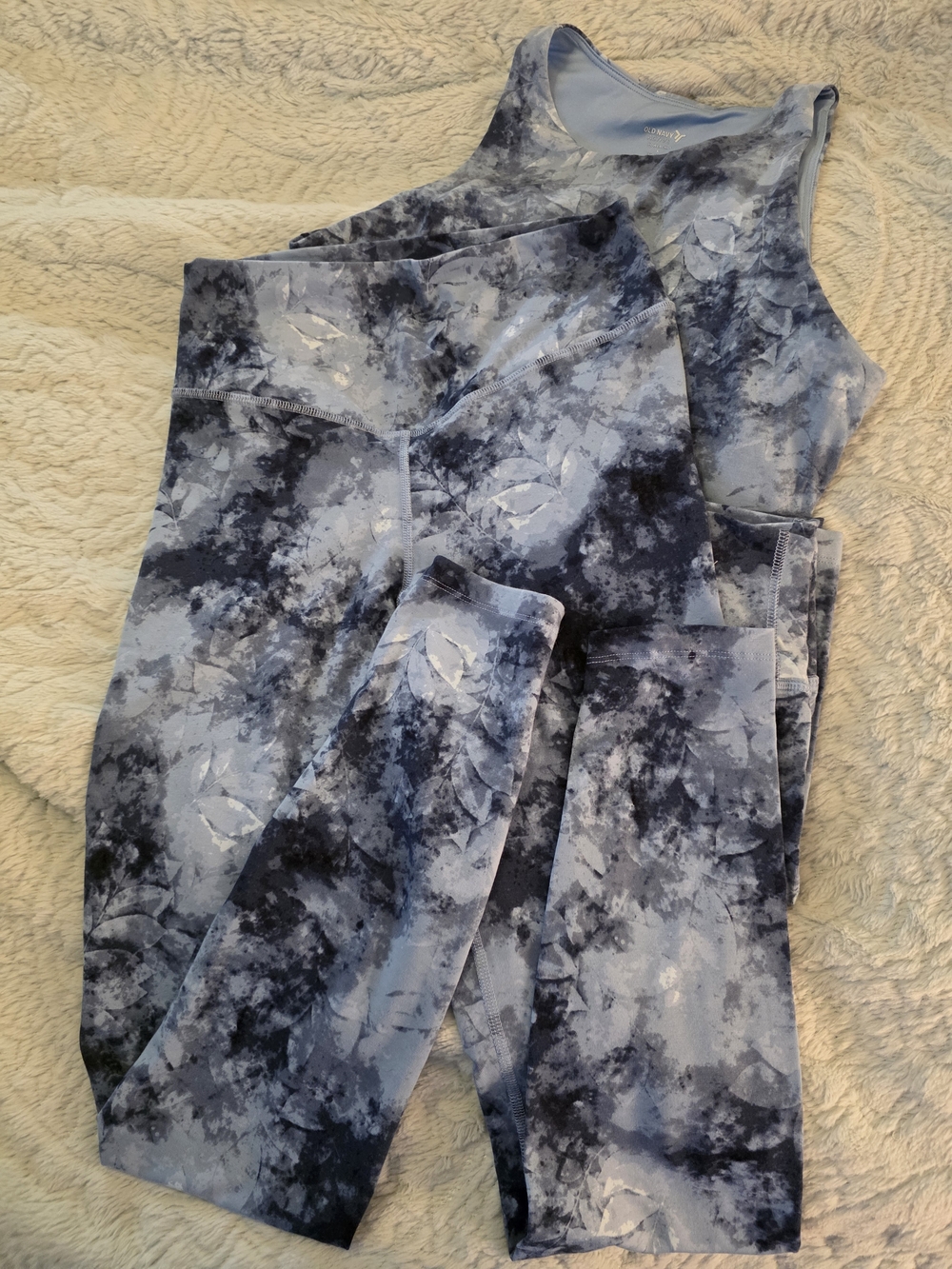 Old Navy Blue and Geen Tie-Dye Active Sets